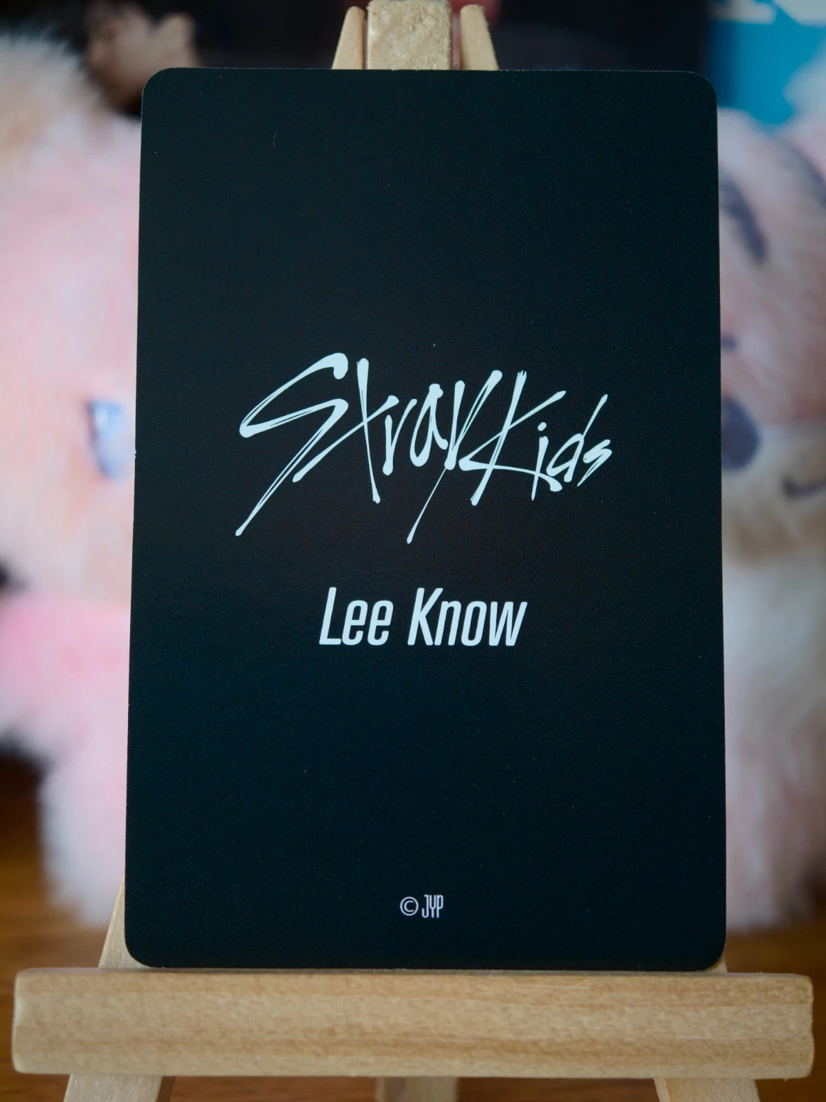 Stray Kids Lee Know FuRyu 2022 Photocard (August Solo Must-buy Campaign) — back view