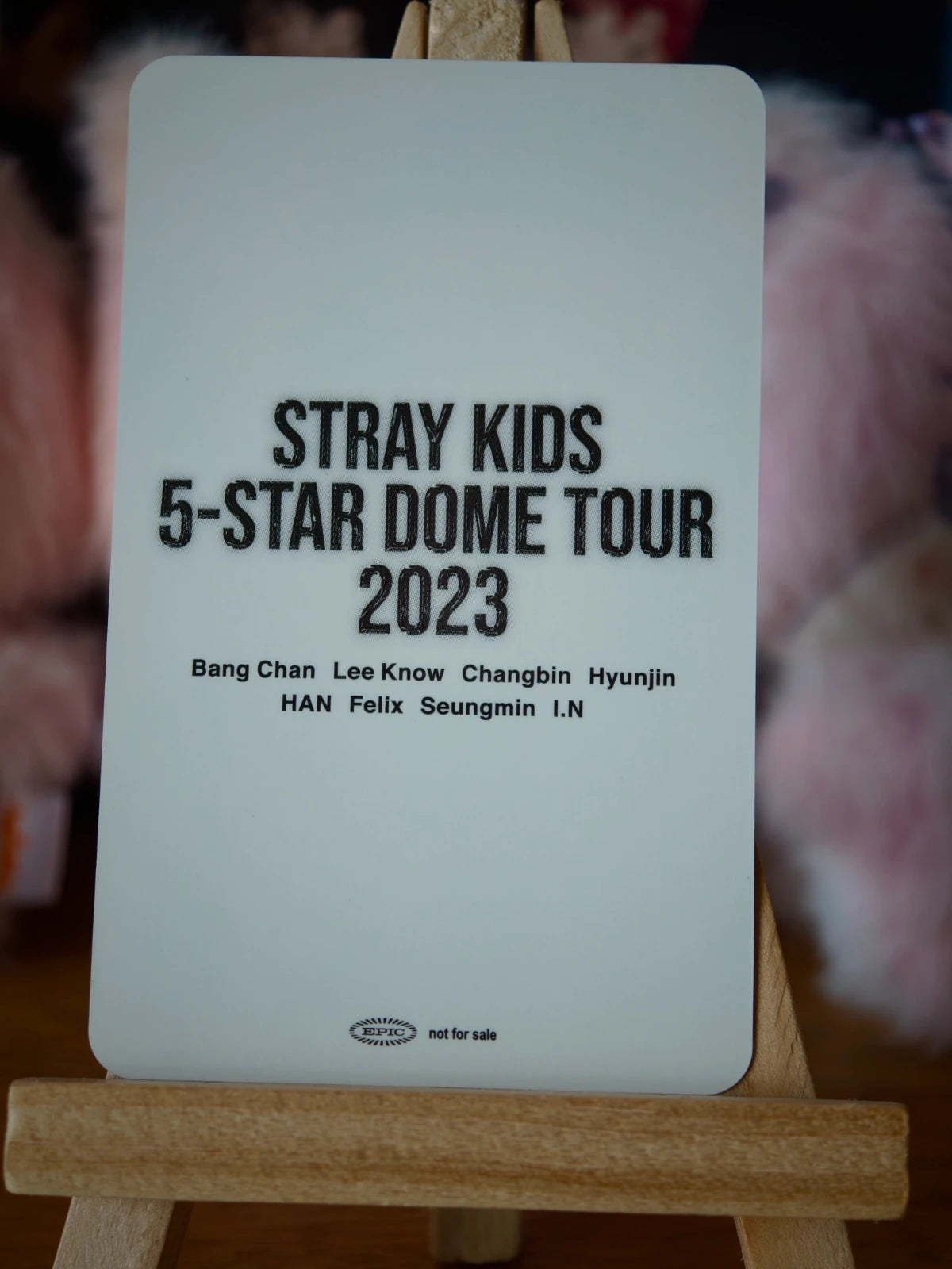 Stray Kids Lee Know 5-STAR Dome Tour 2023 Photocard (Venue Benefit, Osaka, 9 September 2023) — reverse