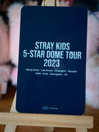 Stray Kids Lee Know 5-STAR Dome Tour 2023 Photocard (Venue Benefit, Osaka, 10 September 2023) — reverse