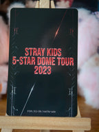 Stray Kids Lee Know 5-STAR Dome Tour 2023 Photocard (Limited Blu-ray) — reverse