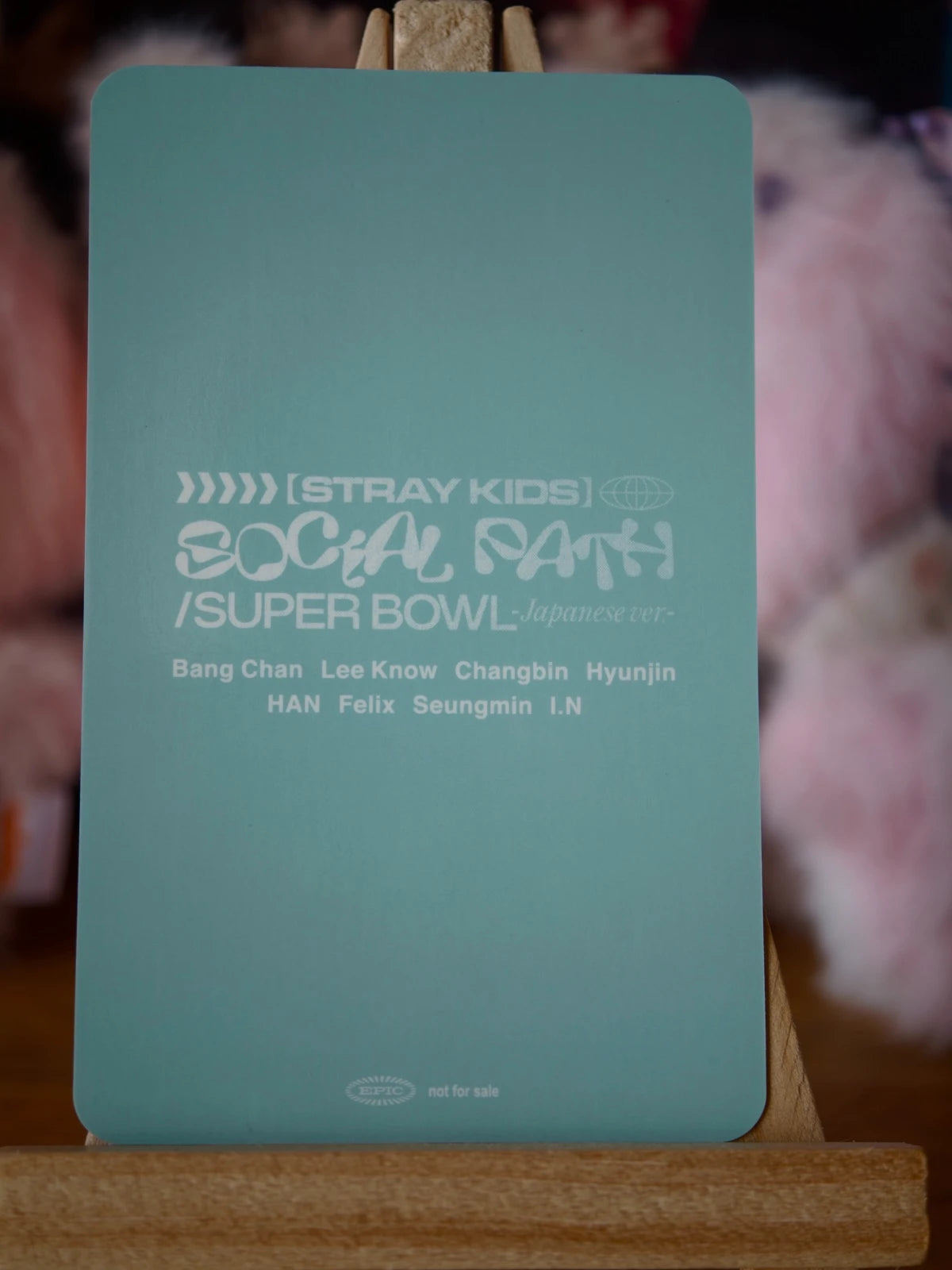 Stray Kids Lee Know Social Path / Super Bowl Photocard (CD Shop Lucky Draw) — reverse