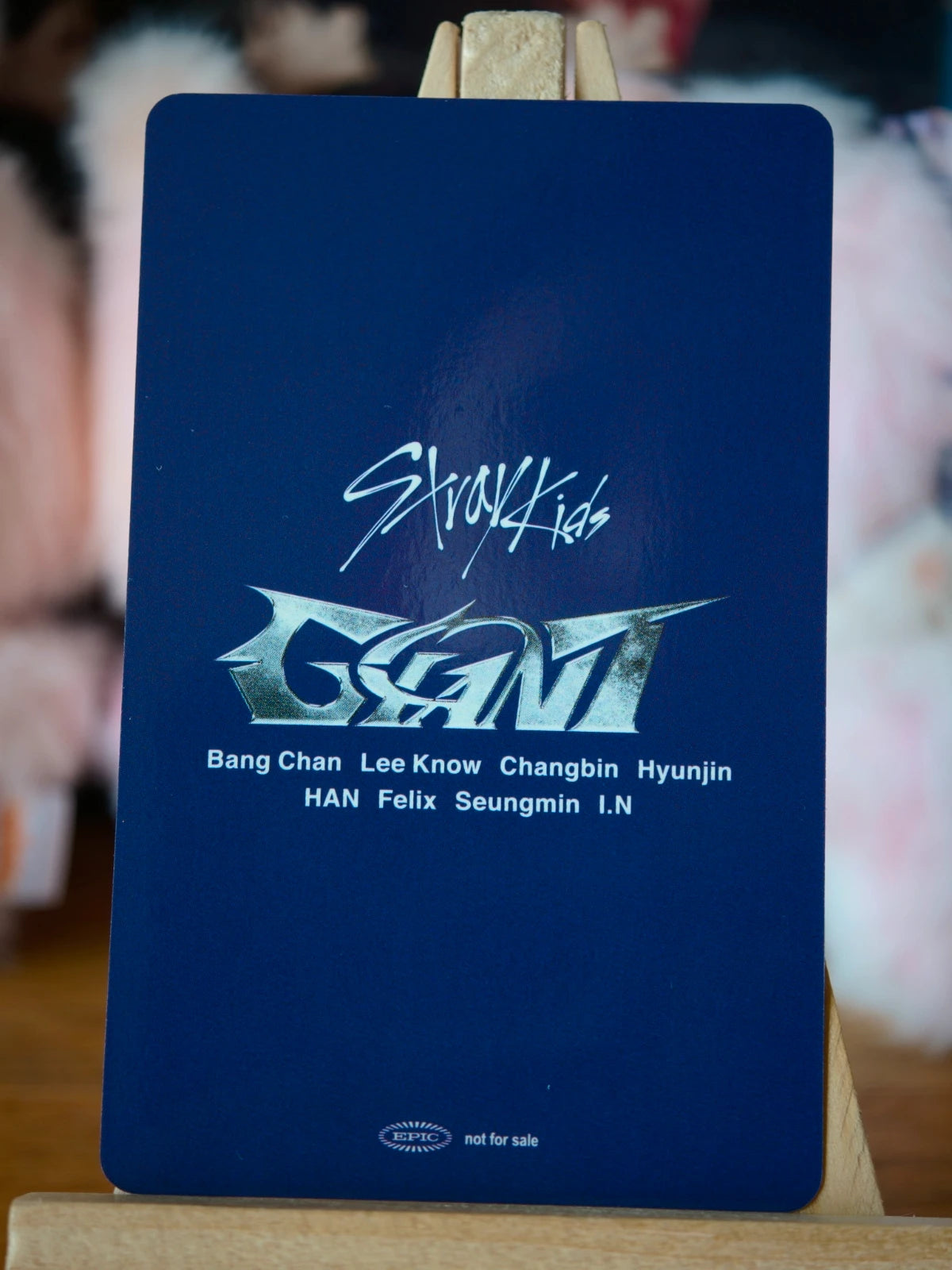 Stray Kids Lee Know GIANT Photocard (dominATE JAPAN Tokyo B) — reverse