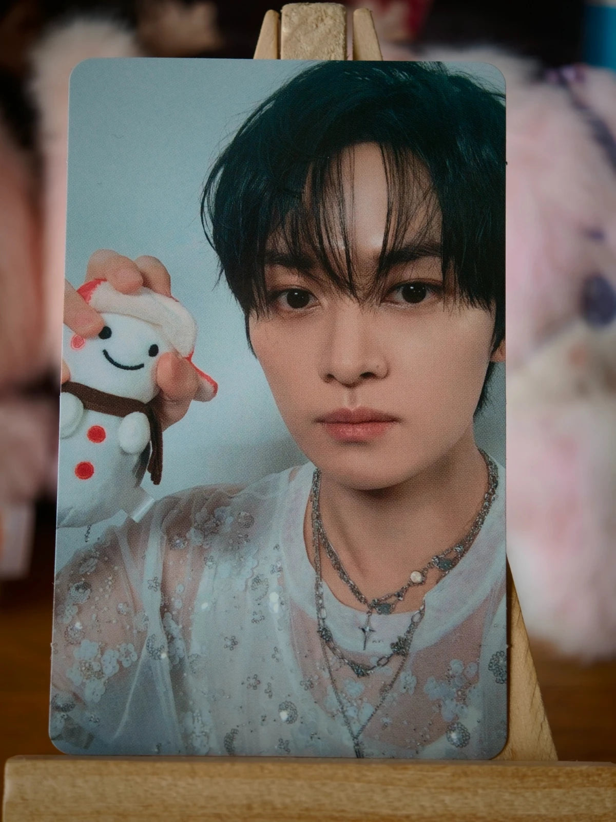 Stray Kids Lee Know GIANT Photocard (Fanclub Double-sided, B Design) — second portrait side