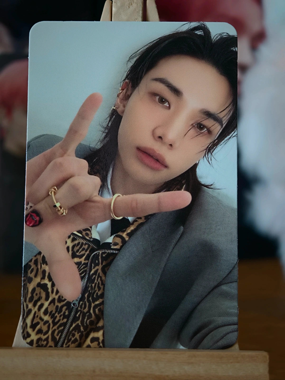 Stray Kids Hyunjin THIS & THAT Photocard (THIS Ver.), front of photocard