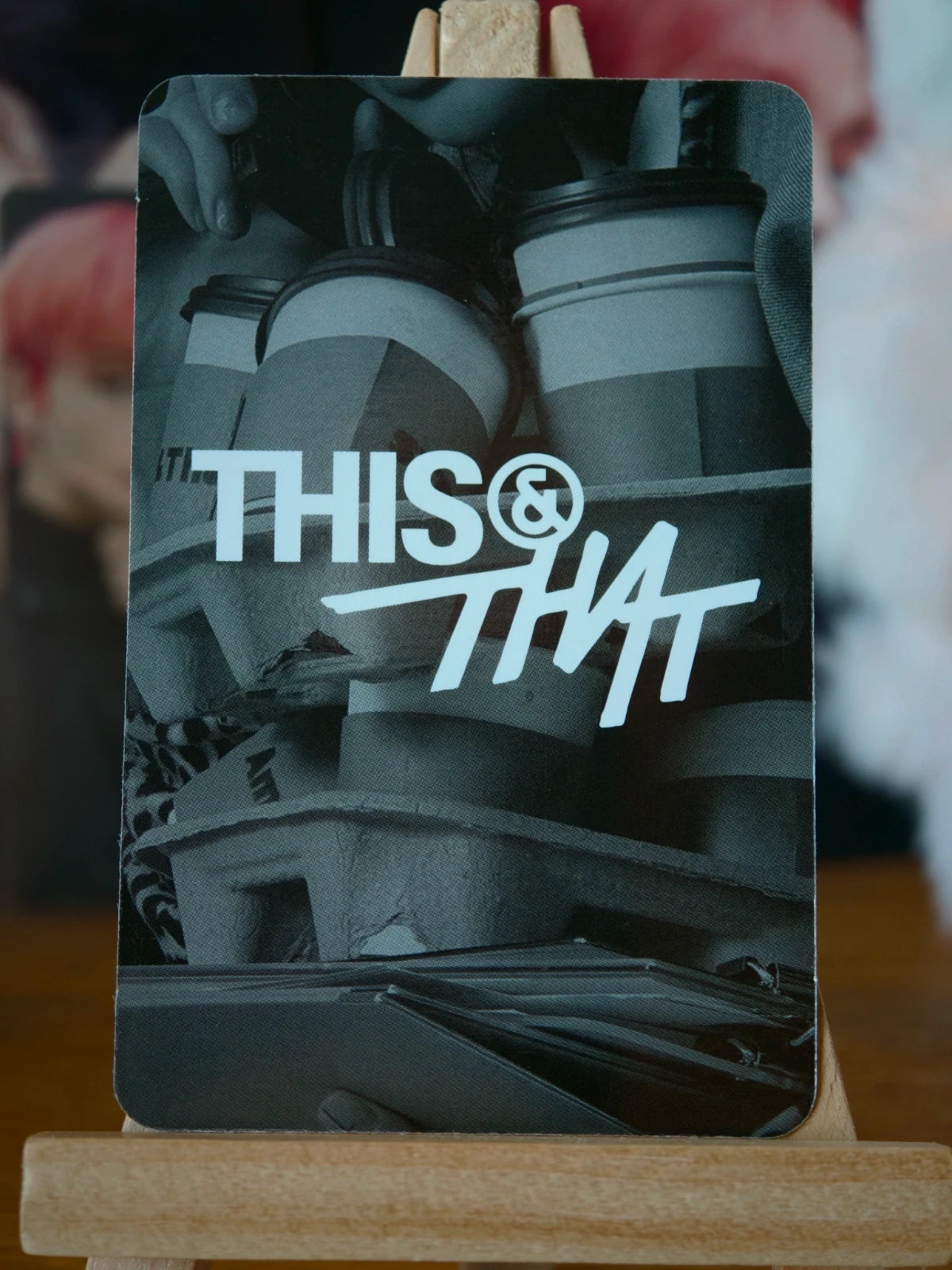 Stray Kids Hyunjin THIS & THAT Photocard (THIS Ver.), reverse of photocard