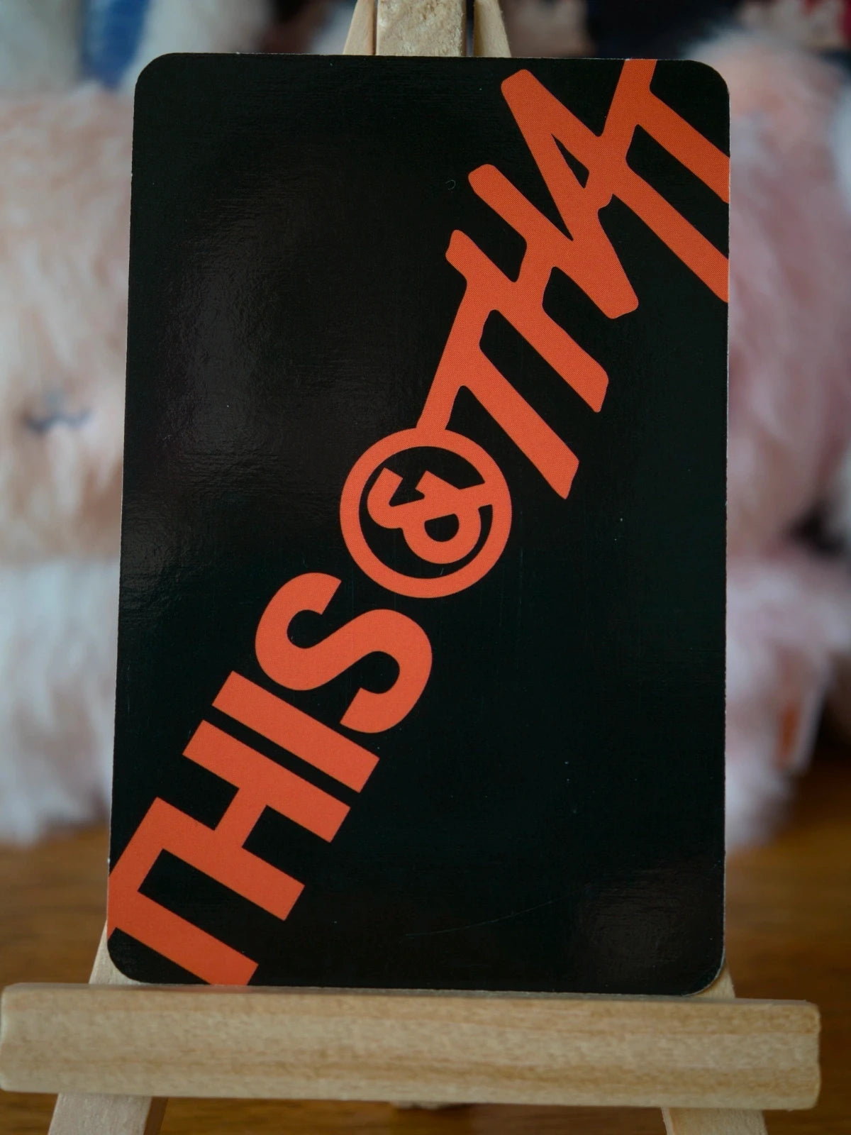 Stray Kids Hyunjin & I.N THIS & THAT Unit Photocard (THIS Ver.), reverse of photocard