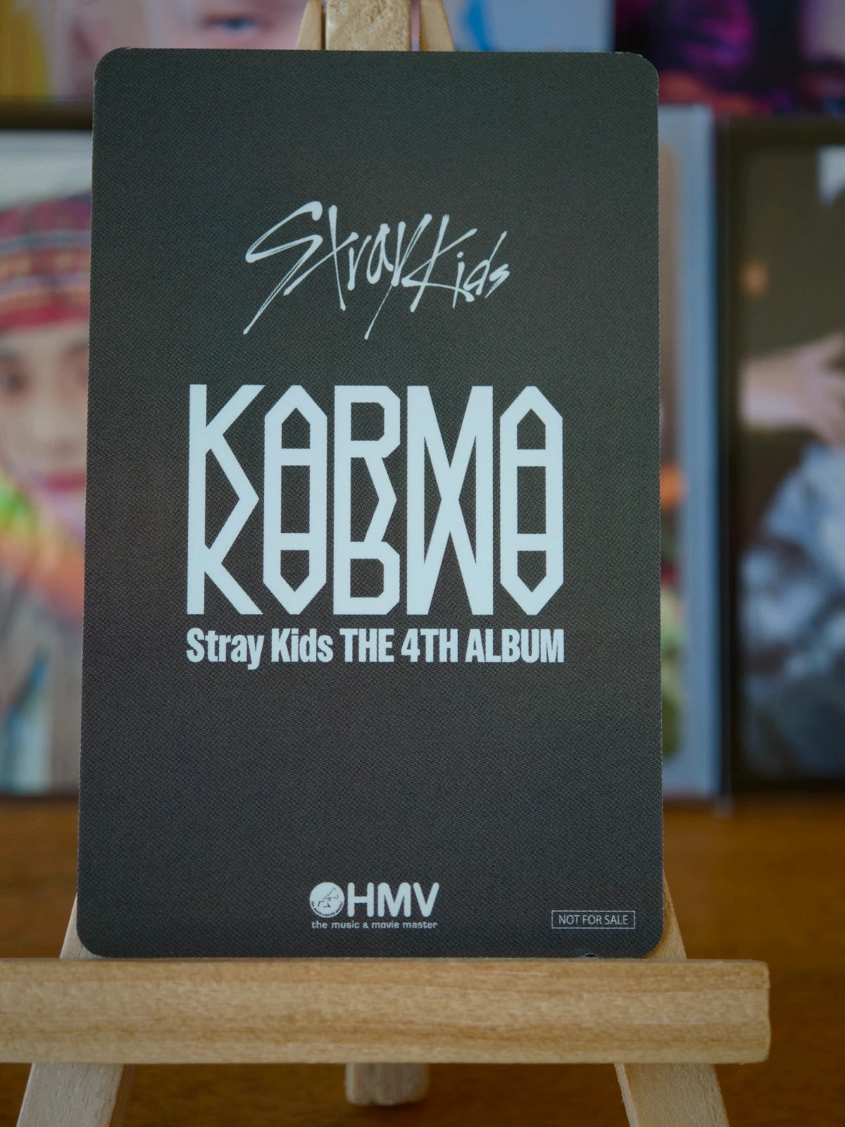 Stray Kids Hyunjin KARMA Photocard (HMV A POB) — reverse