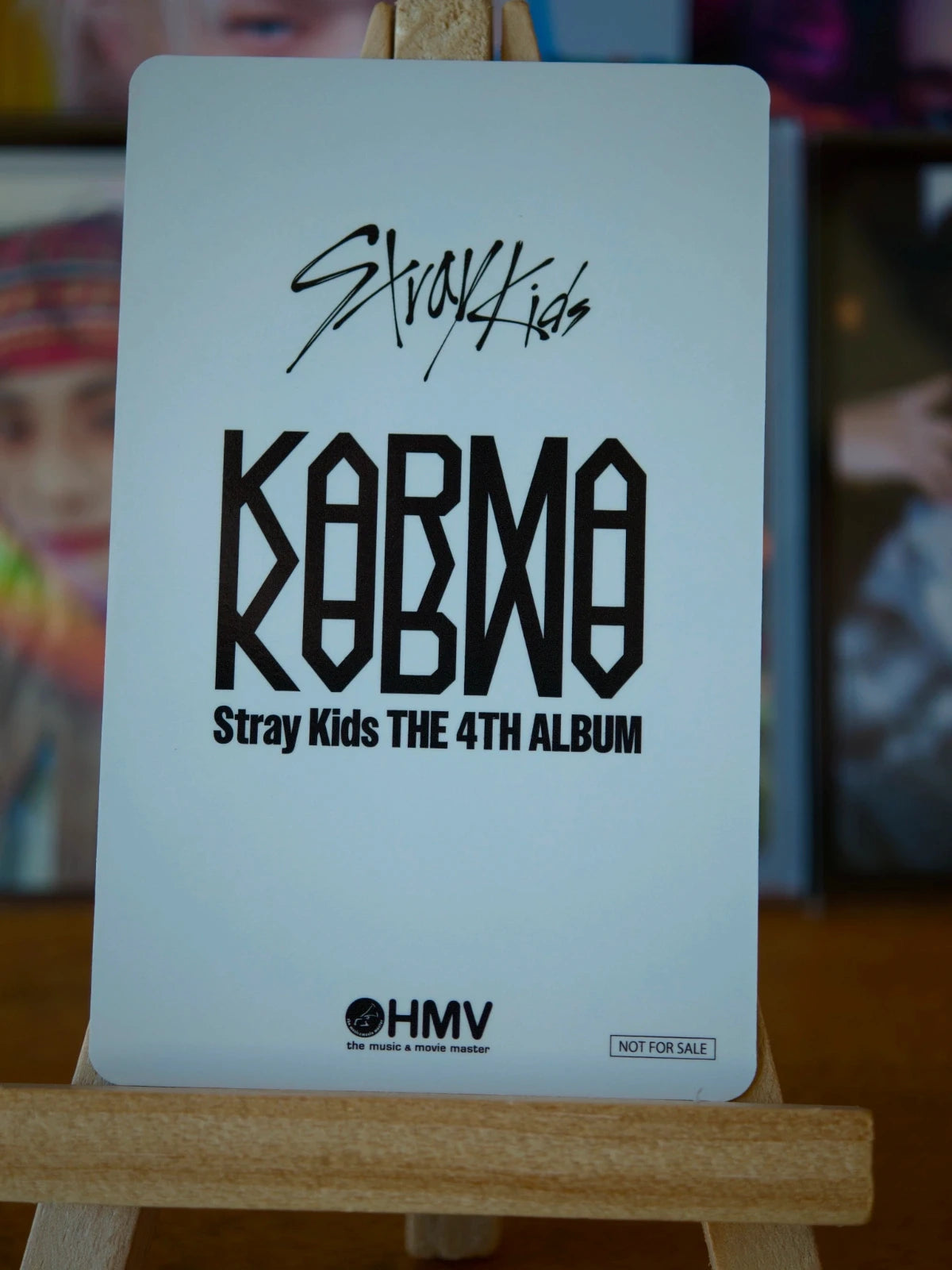 Stray Kids Hyunjin KARMA Photocard (HMV Lucky Draw B) — reverse