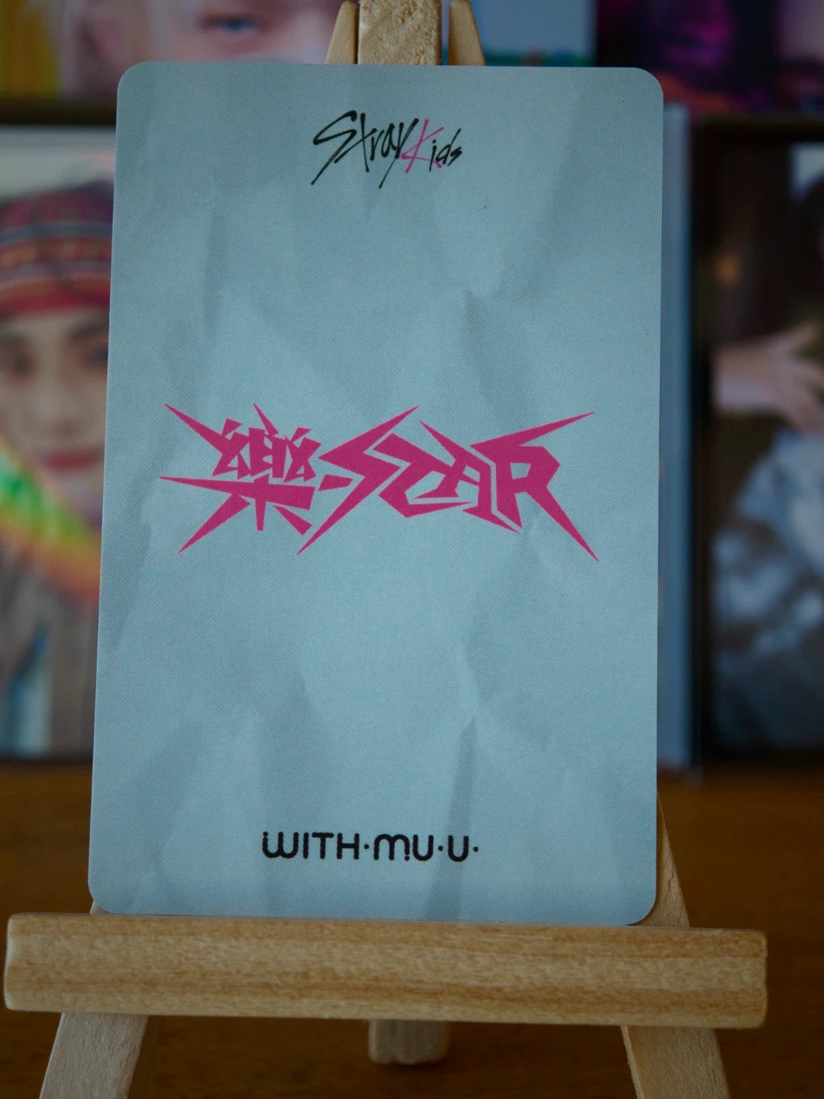 Stray Kids Hyunjin ROCK-STAR Photocard (Withmuu POB) — reverse