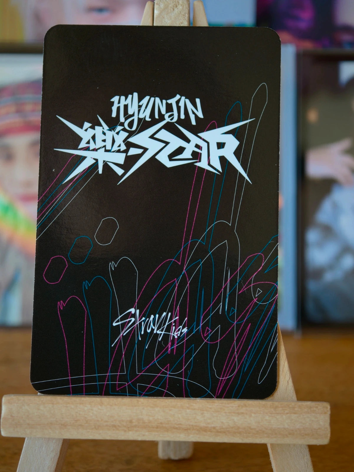 Stray Kids Hyunjin ROCK-STAR Photocard (NEMO Ver.) — reverse