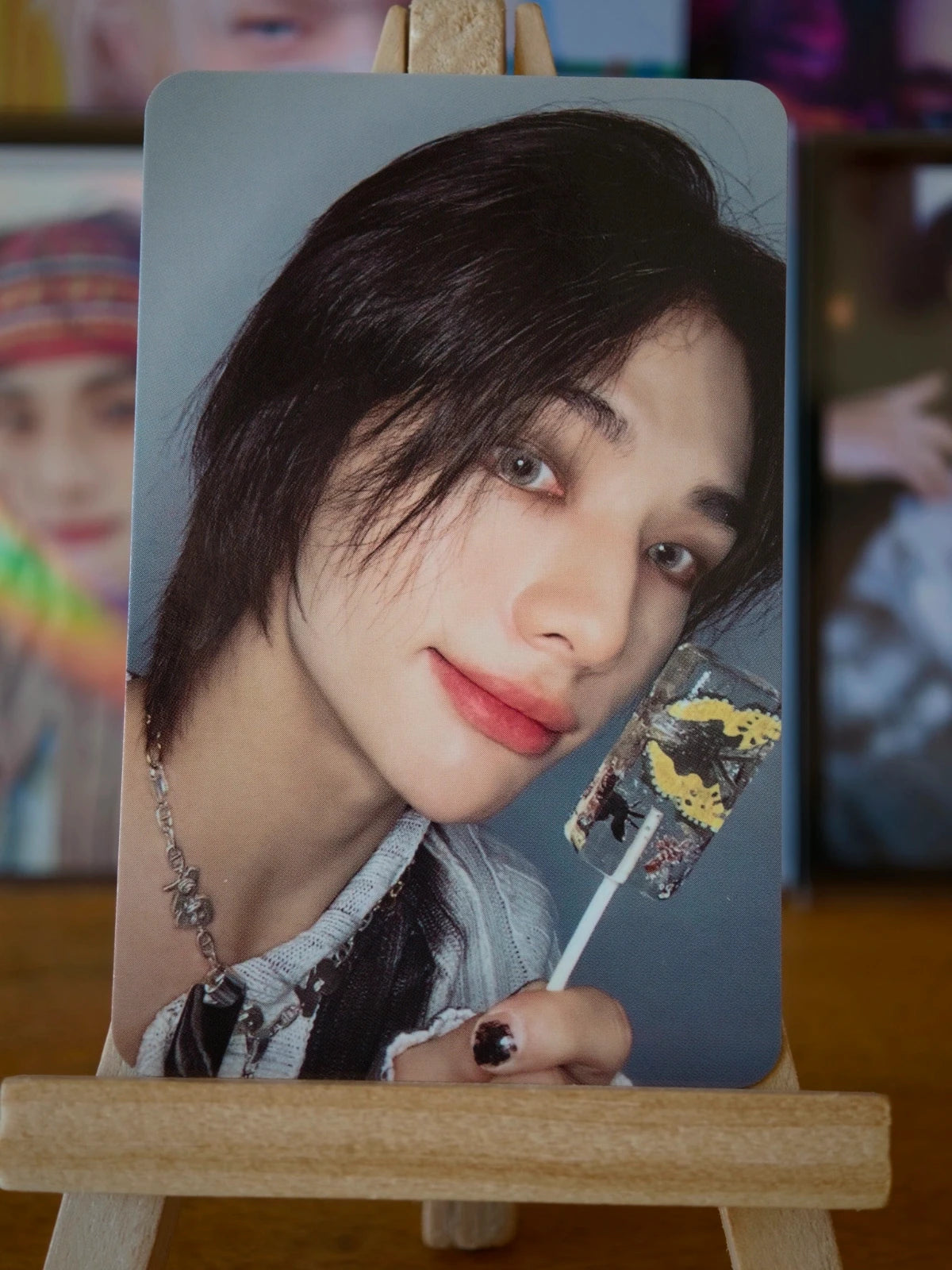 Stray Kids Hyunjin ROCK-STAR Photocard (Headliner Ver.) — front