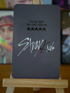 Stray Kids Hyunjin 5-STAR Photocard (Lotte Duty Free POB) — reverse