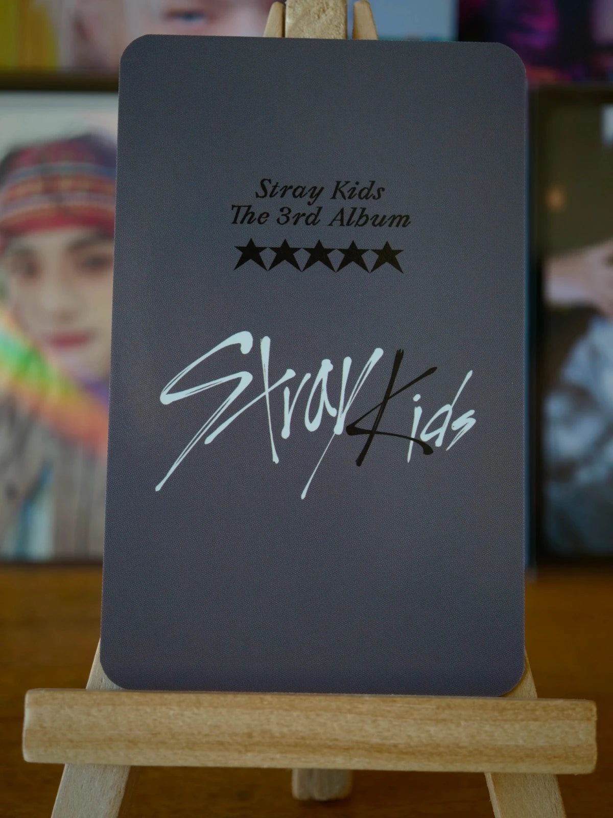Stray Kids Hyunjin 5-STAR Photocard (Lotte Duty Free POB) — reverse