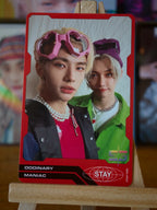 Stray Kids Hyunjin & Felix ODDINARY Unit Photocard (Red Back, Album POB) — front