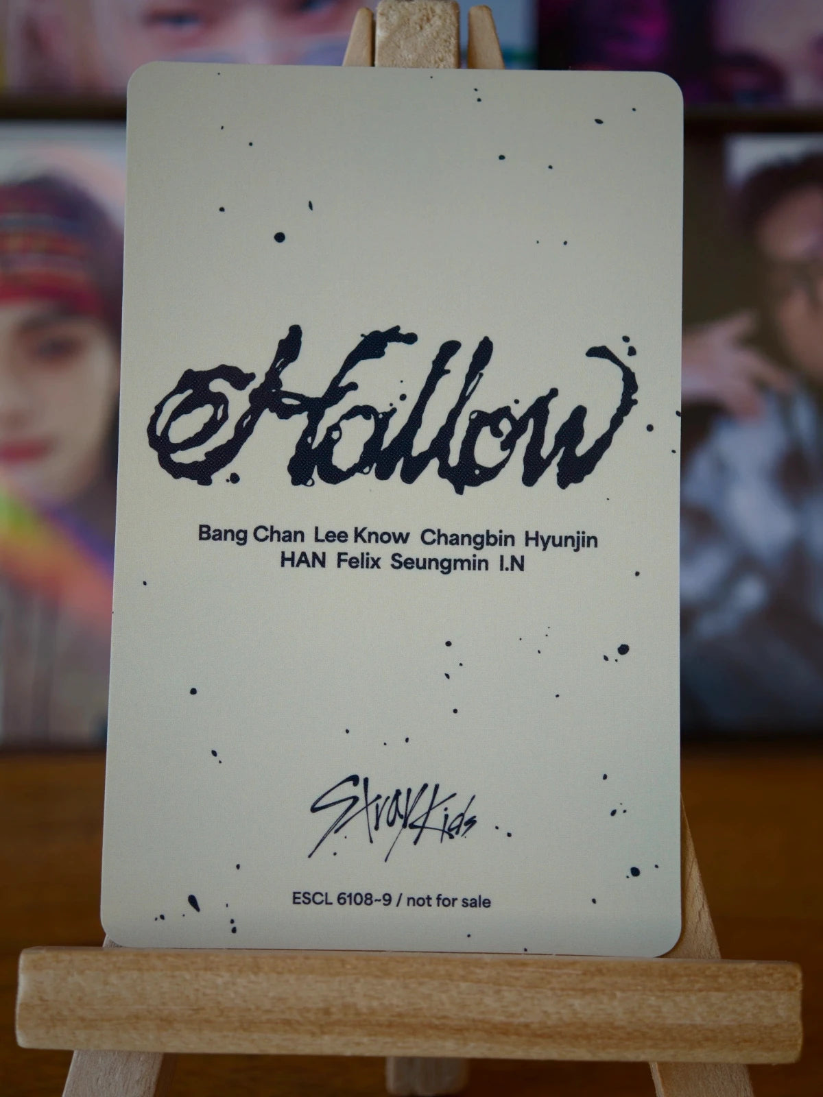 Stray Kids Hyunjin Hollow Photocard (Limited Period Ver.) — reverse