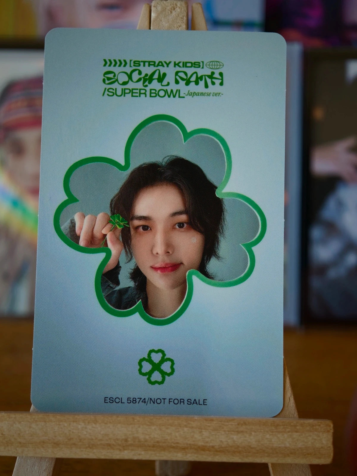 Stray Kids Hyunjin Social Path / Super Bowl Photocard (Regular Double-sided) — second portrait side