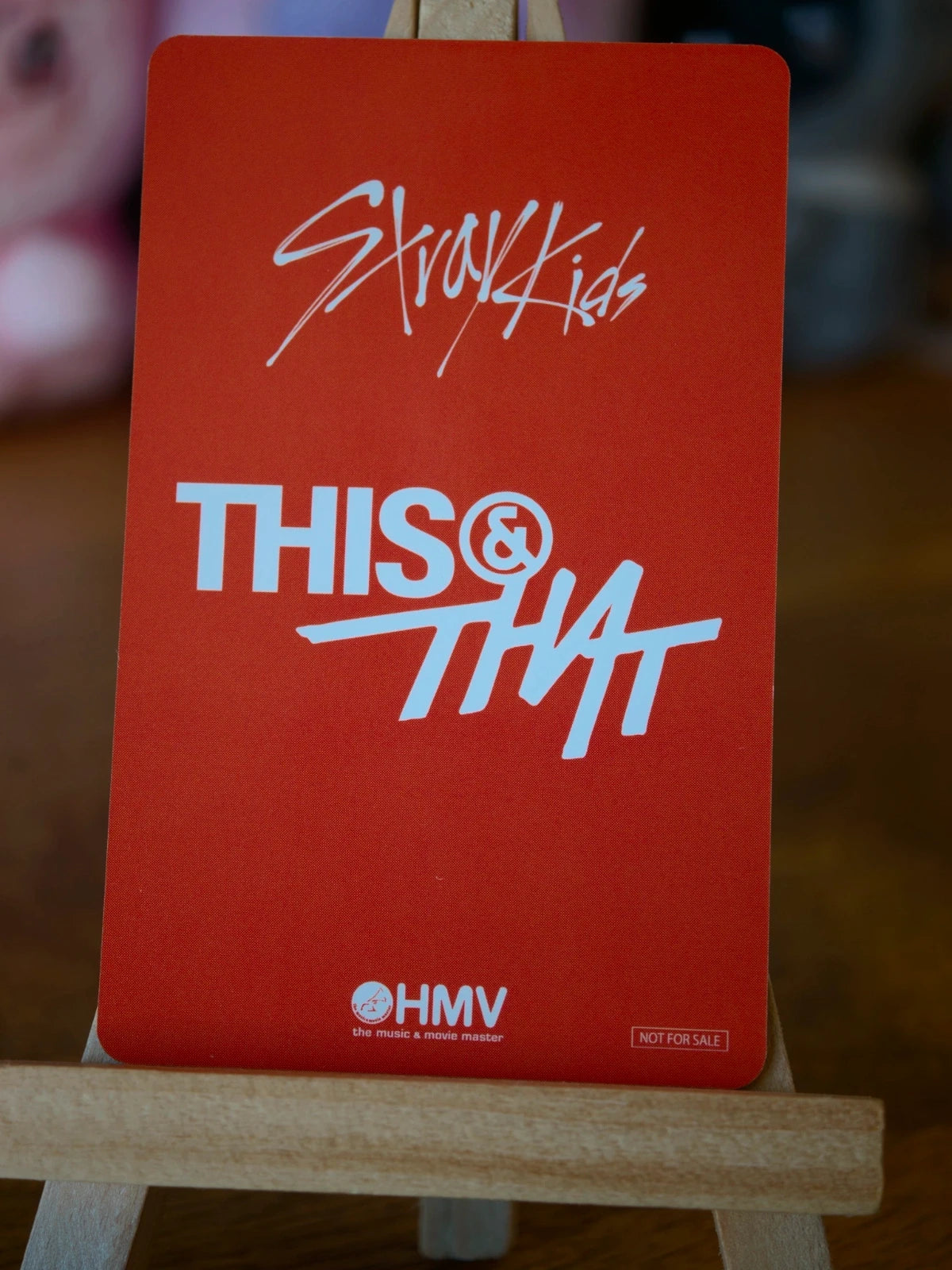 Stray Kids Changbin THIS & THAT Photocard (HMV A POB), reverse of photocard