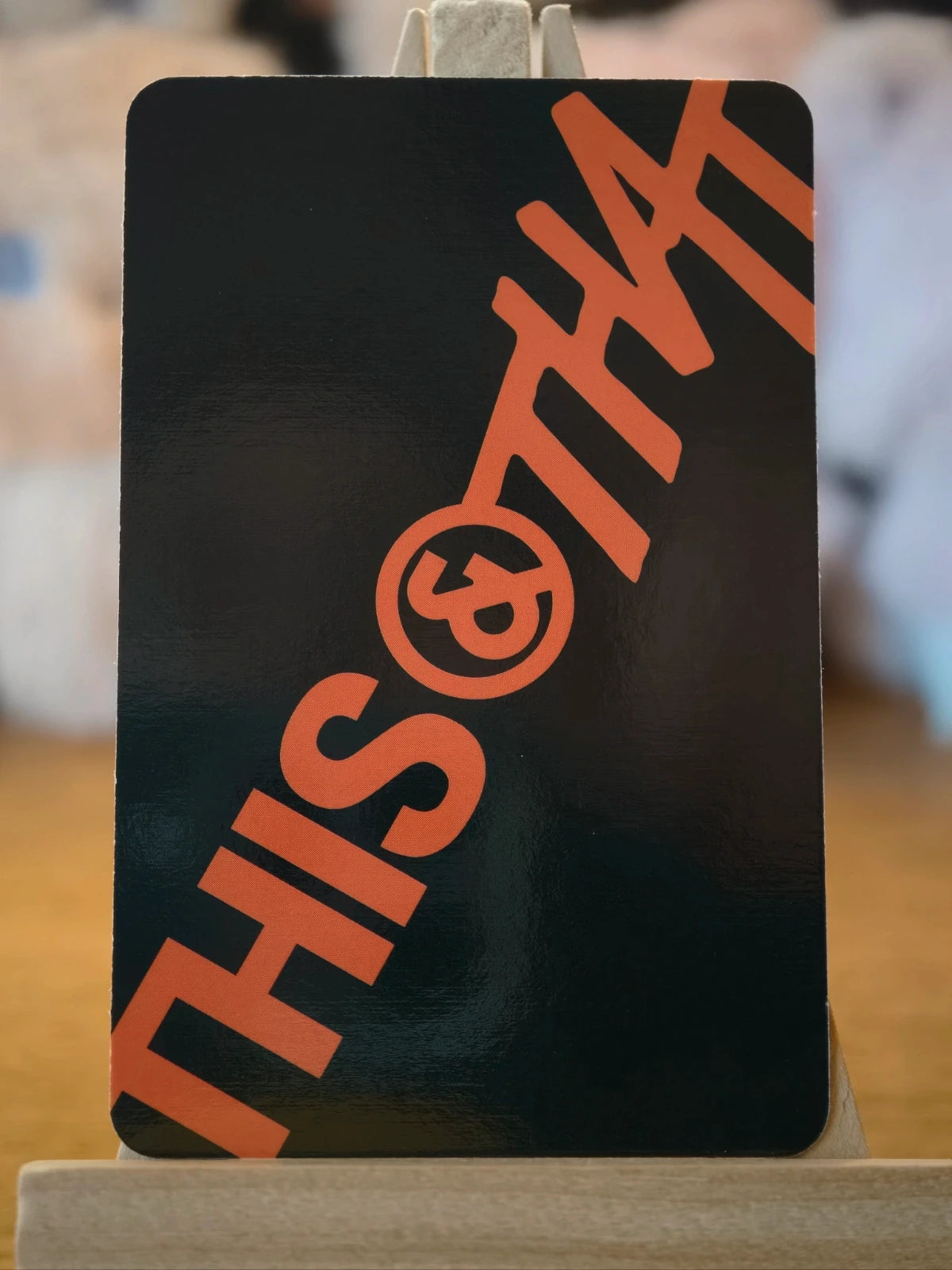 Stray Kids Bang Chan & Han THIS & THAT Unit Photocard (THIS Ver.), reverse of photocard