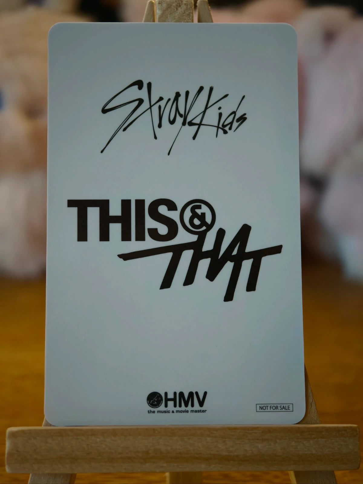 Stray Kids Changbin THIS & THAT Photocard (HMV Lucky Draw Z), reverse of photocard
