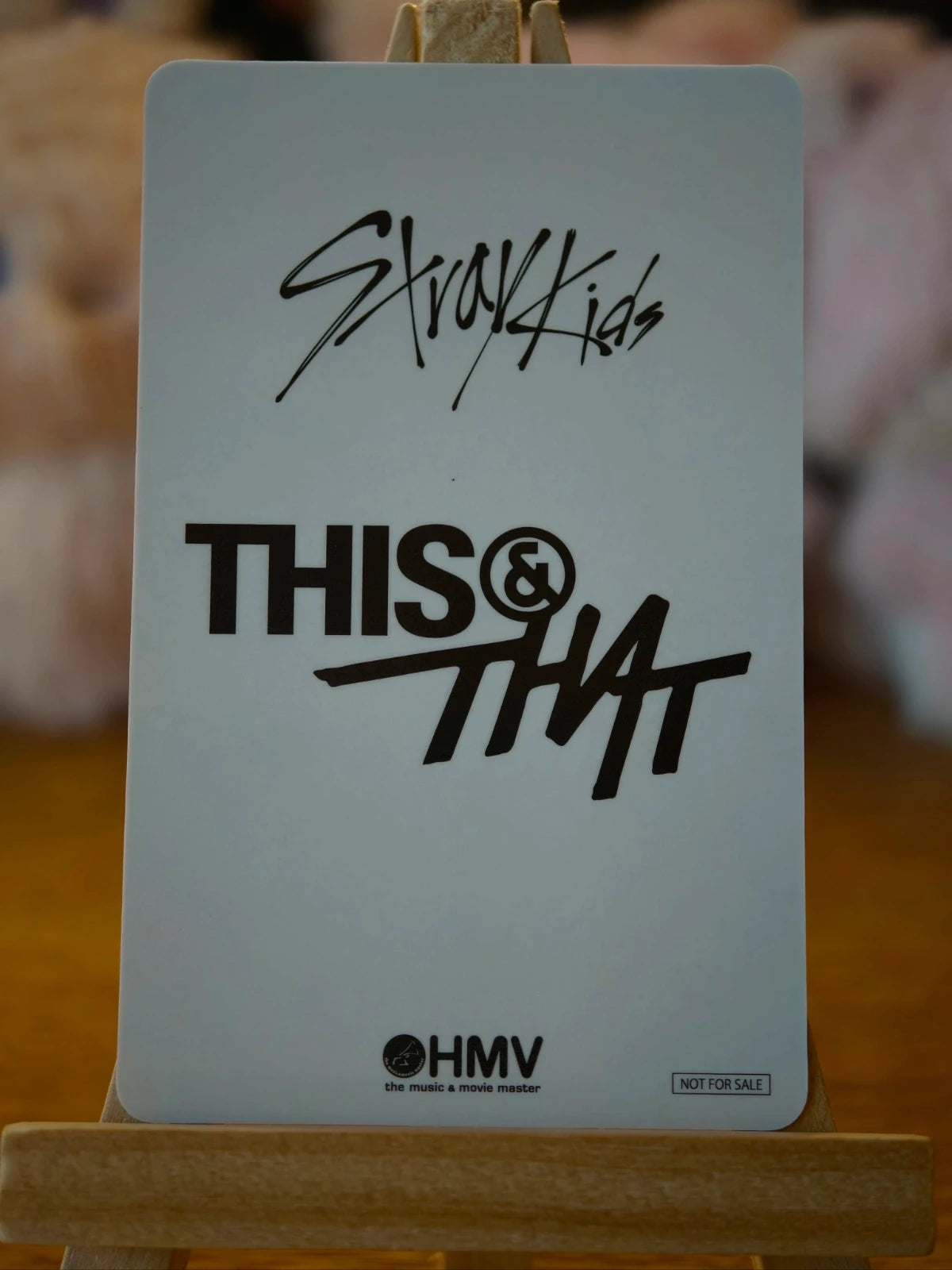 Stray Kids Han THIS & THAT Photocard (HMV Lucky Draw Z), reverse of photocard