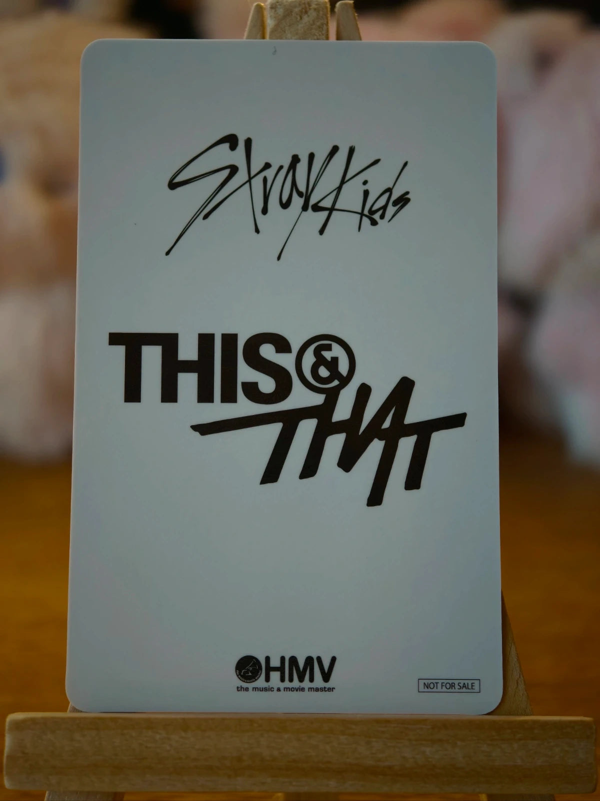 Stray Kids Felix THIS & THAT Photocard (HMV Lucky Draw Z), reverse of photocard