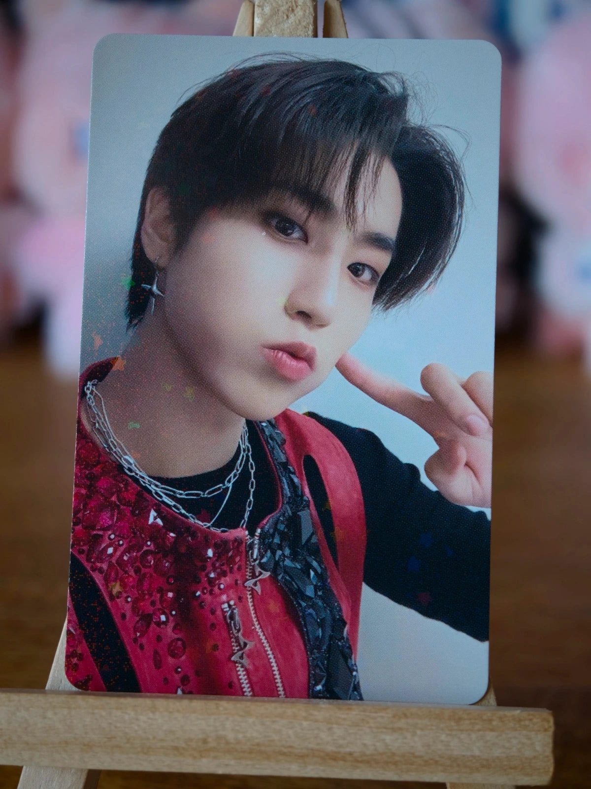 Stray Kids Han 5-STAR Dome Tour 2023 Photocard (Blu-ray HMV Holographic POB) — front