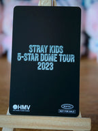 Stray Kids Han 5-STAR Dome Tour 2023 Photocard (Blu-ray HMV Holographic POB) — reverse