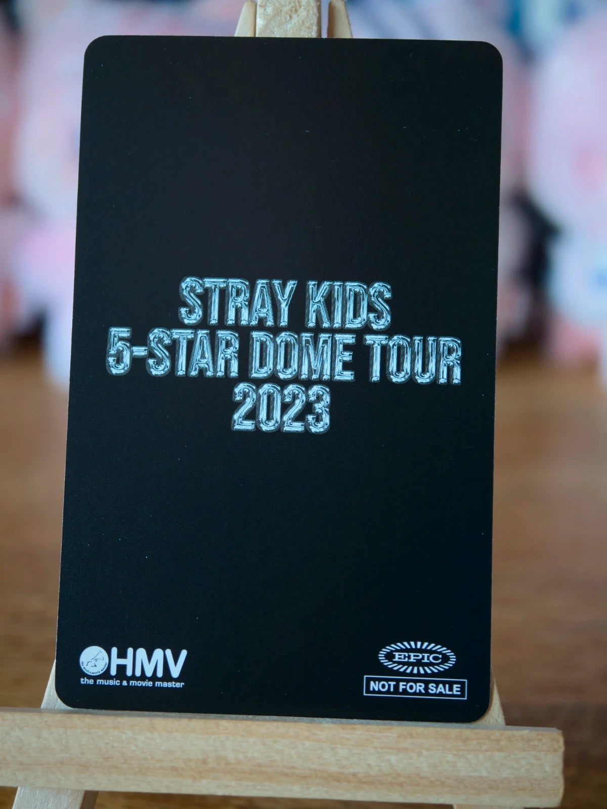 Stray Kids Han 5-STAR Dome Tour 2023 Photocard (Blu-ray HMV Holographic POB) — reverse