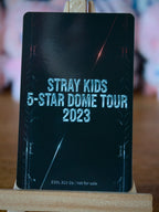 Stray Kids Han 5-STAR Dome Tour 2023 Photocard (Limited Blu-ray) — reverse