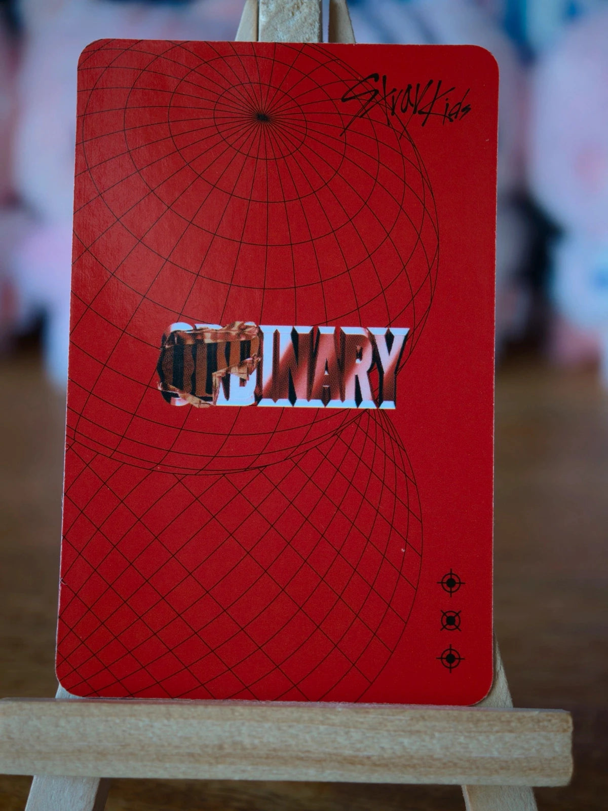 Stray Kids Han ODDINARY Photocard (Mask Off Design) — reverse