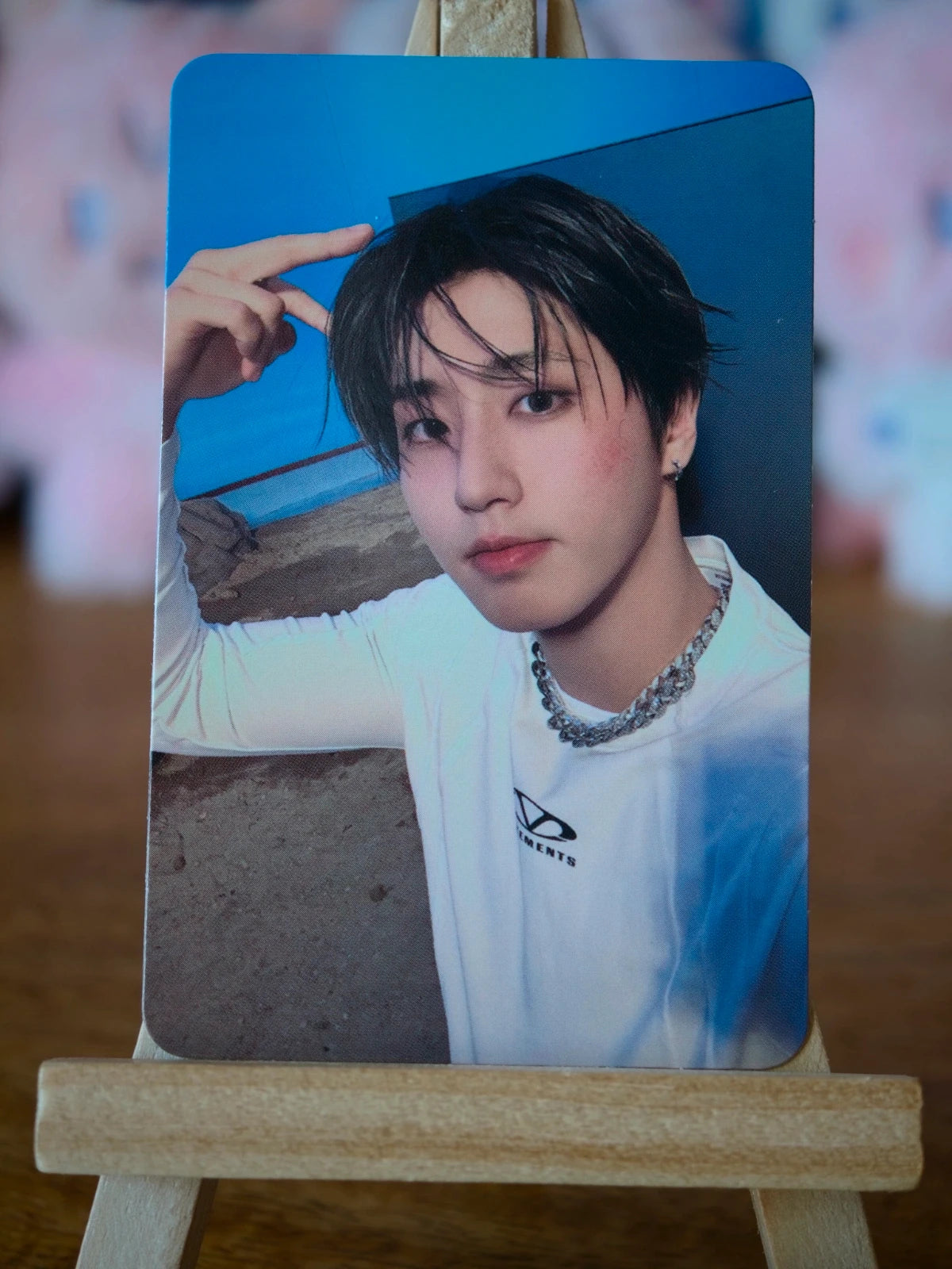 Stray Kids Han KARMA Photocard (Hooray Double-sided) — portrait side
