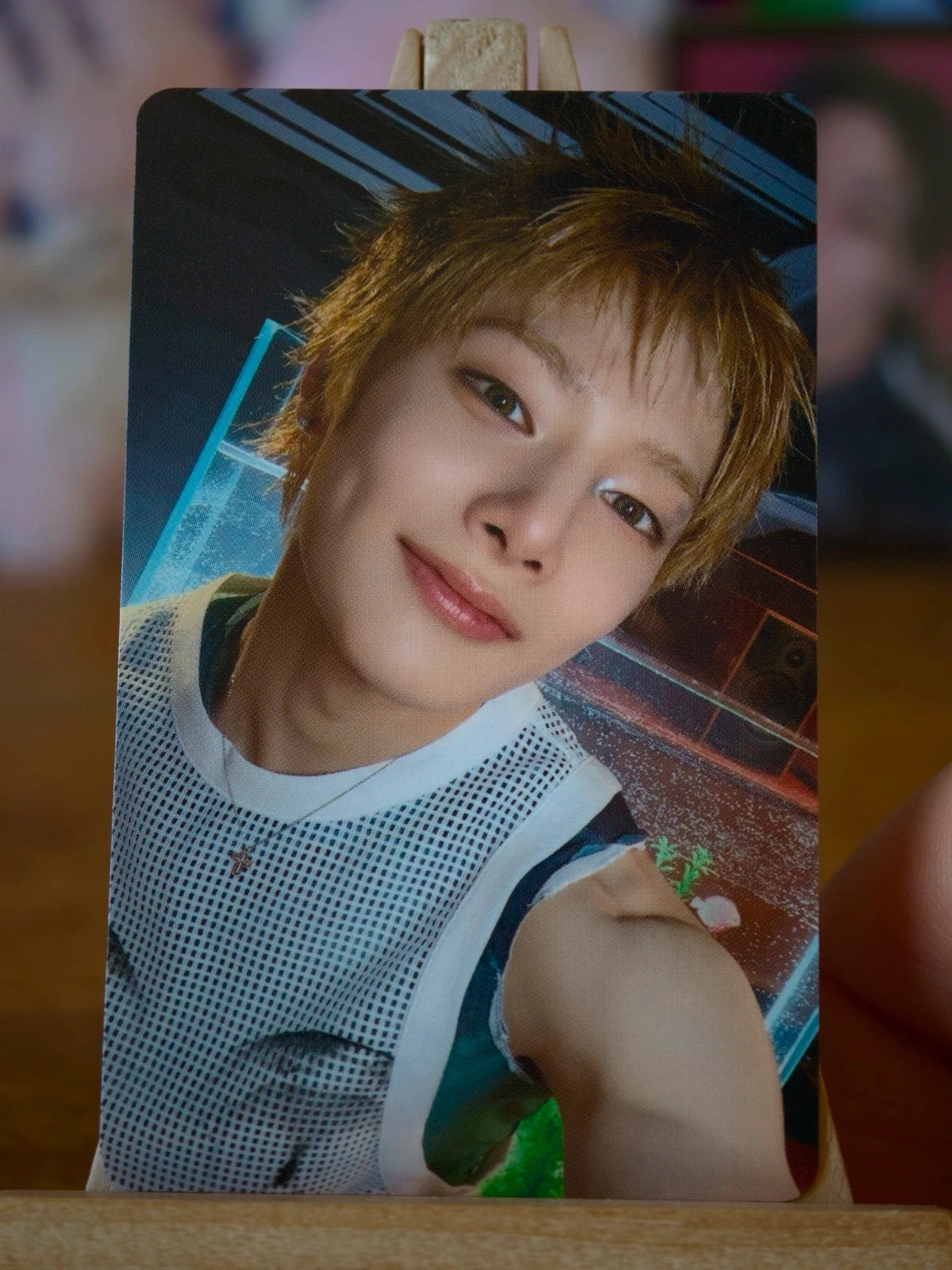 Stray Kids I.N THIS & THAT Photocard (HMV A Holo POB), front of photocard