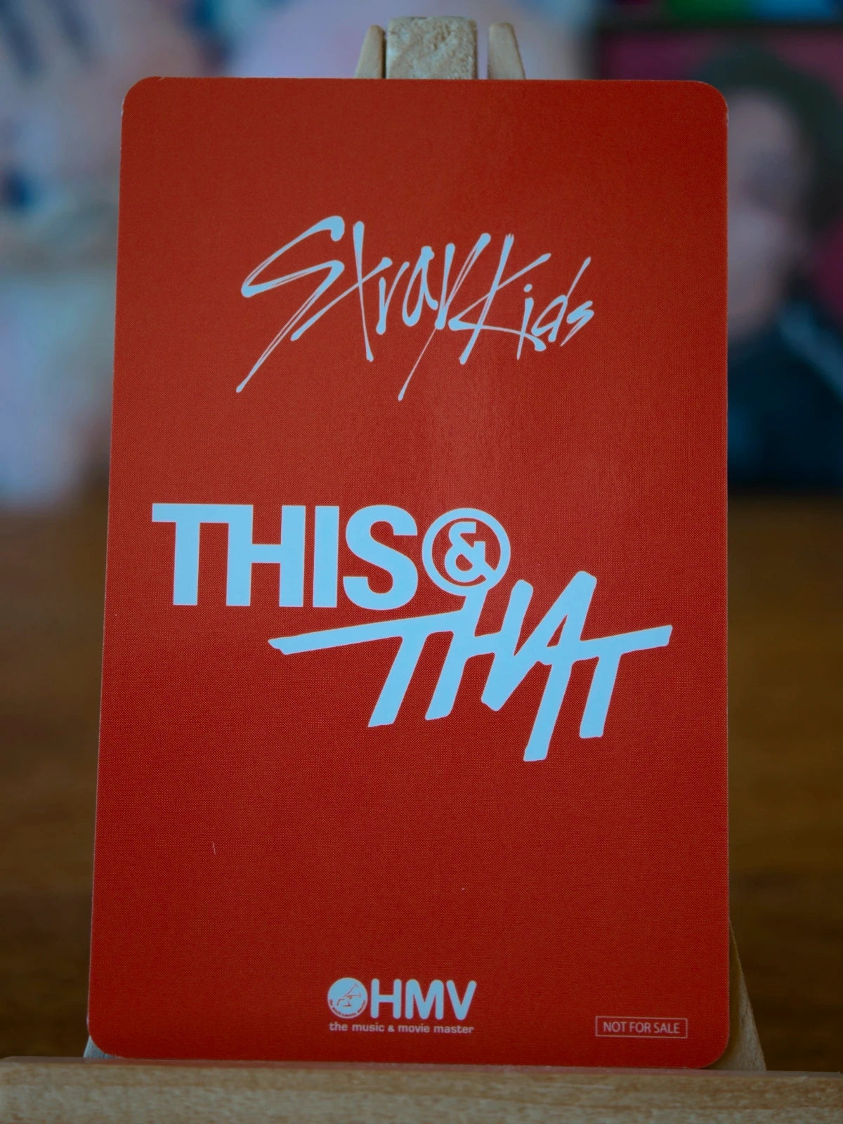 Stray Kids I.N THIS & THAT Photocard (HMV A Holo POB), reverse of photocard