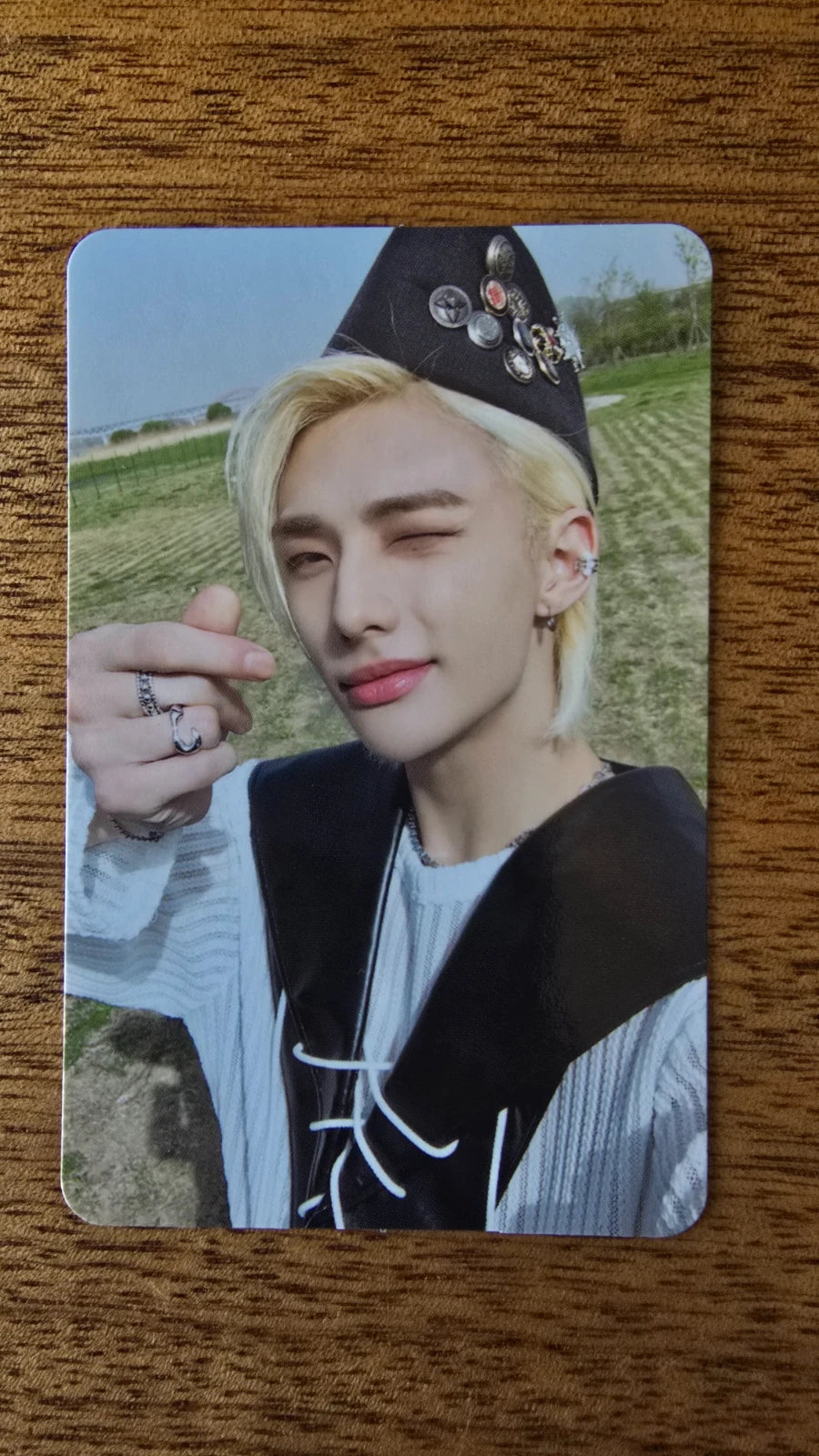 Stray Kids Hyunjin MAXIDENT Photocard (GO Design) — front