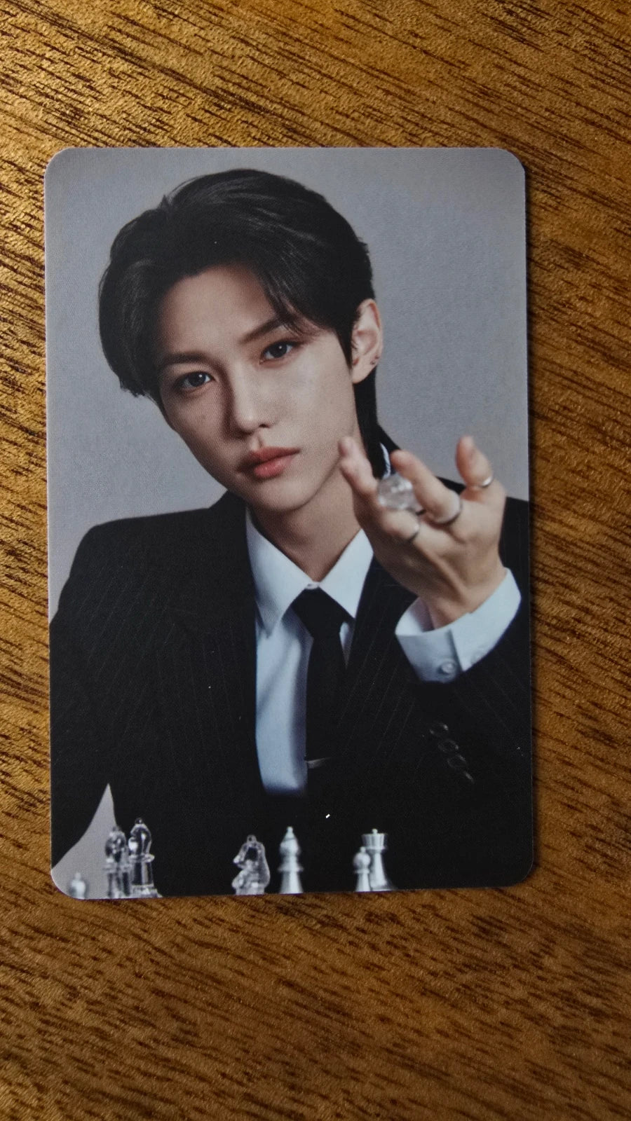 Stray Kids Felix NACIFIC Double-sided Photocard (Round 18 SKZ in the Black) — first portrait side