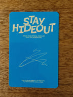Stray Kids Hyunjin STAY HIDEOUT Photocard (Solo Photocard) — reverse design