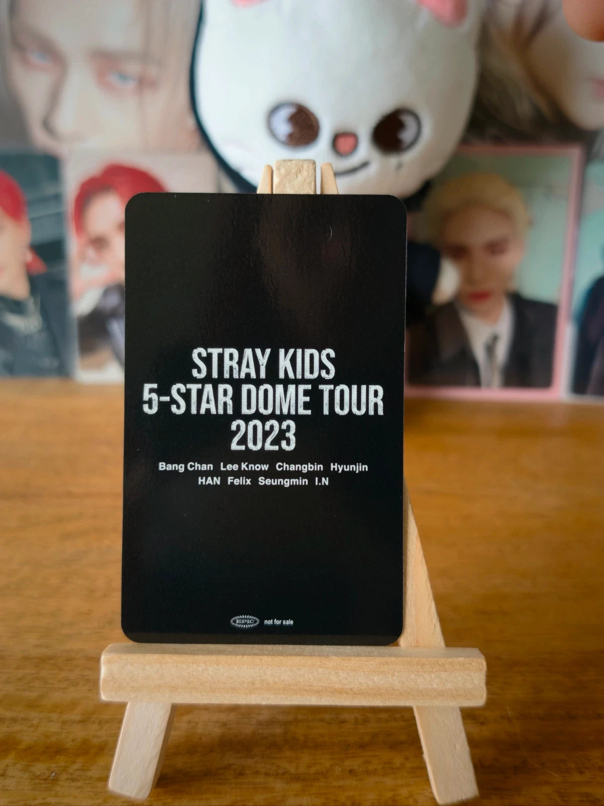 Stray Kids Hyunjin 5-STAR Dome Tour 2023 Photocard (Venue Benefit, Osaka, 10 September 2023) — reverse