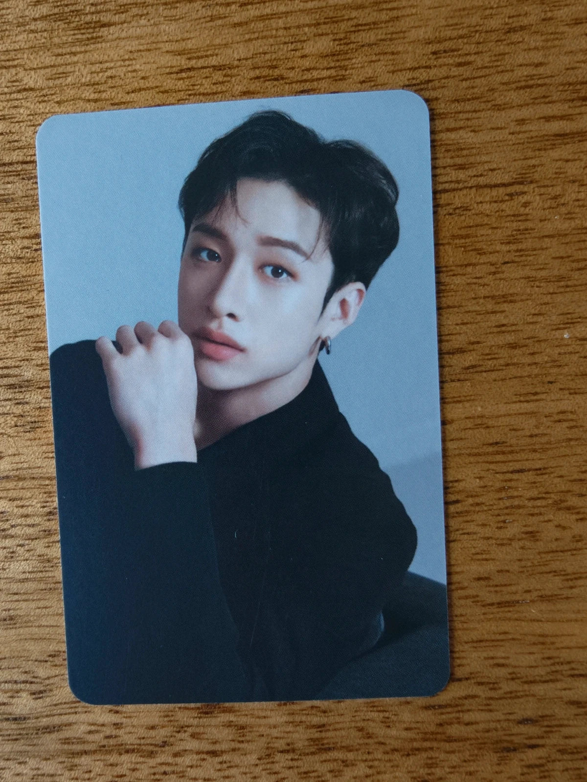 Stray Kids Bang Chan NACIFIC Double-sided Photocard (Round 18 SKZ in the Black) — first portrait side