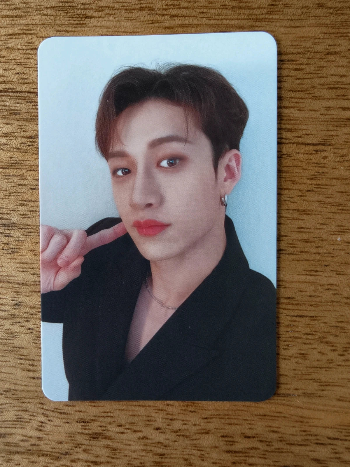 Stray Kids Bang Chan NACIFIC Double-sided Photocard (Round 18 SKZ in the Black) — second portrait side