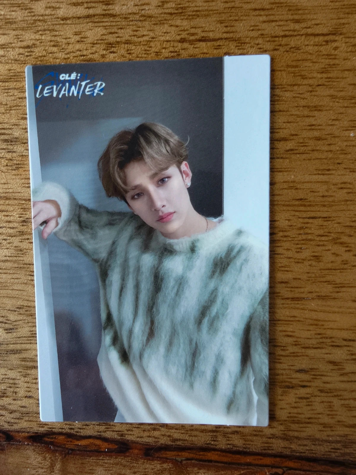 Stray Kids Bang Chan Clé: LEVANTER Photocard (Behind Design) — front