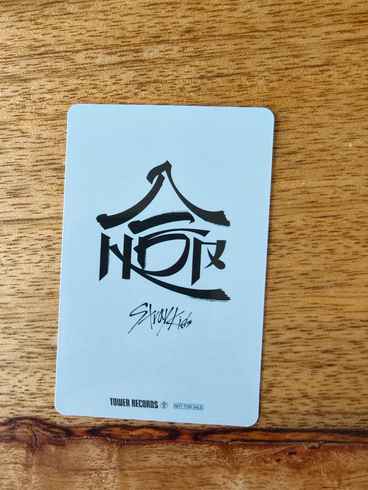 Stray Kids Bang Chan HOP Photocard (Tower Records POB) — reverse