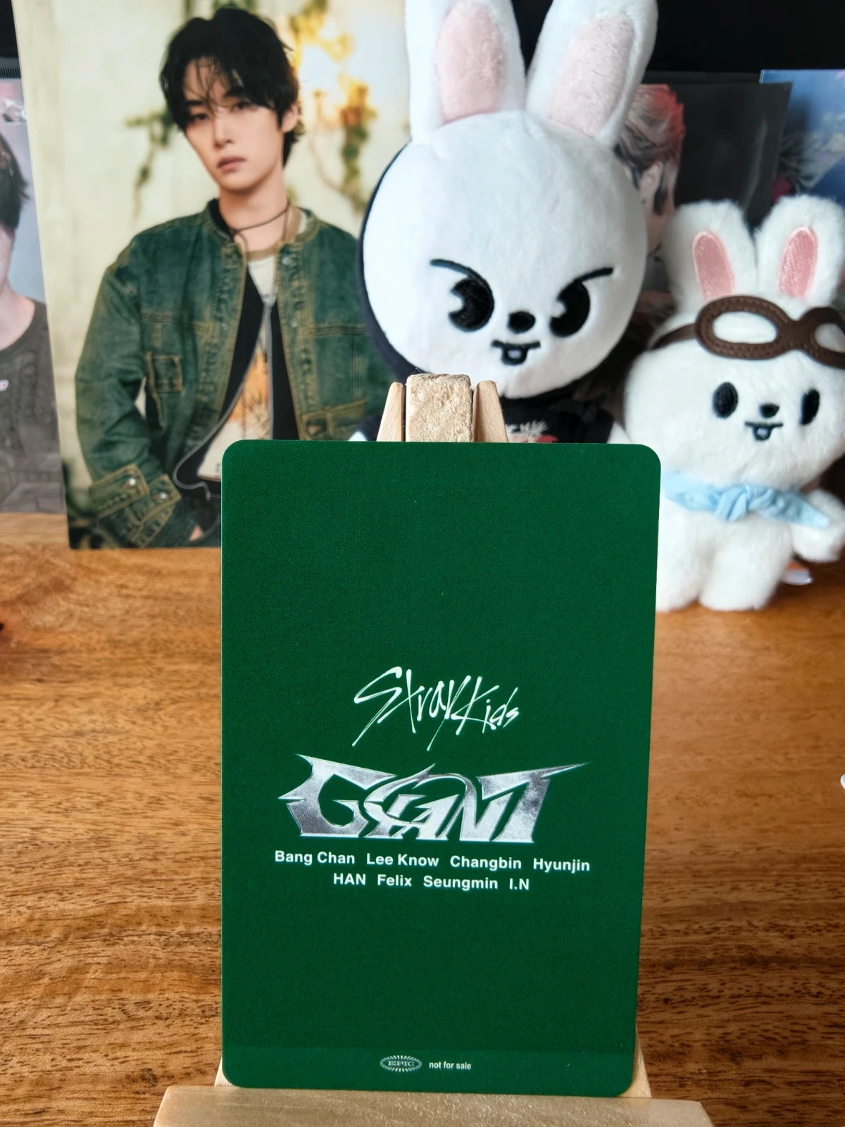 Stray Kids Lee Know GIANT Photocard (dominATE JAPAN Osaka B) — reverse
