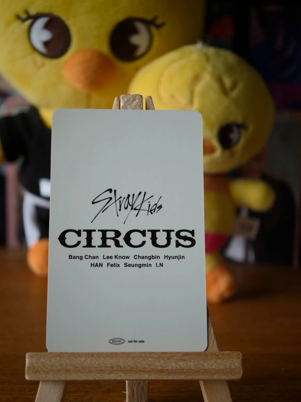 Stray Kids Felix & Seungmin CIRCUS Unit Photocard (Fanclub POB) — reverse