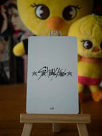 Stray Kids Felix Photocard (White Star Frame) — printed reverse design
