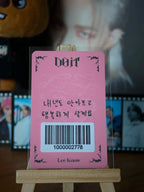 Stray Kids Lee Know DO IT Photocard (FANS SHOP Video-call Benefit) — reverse