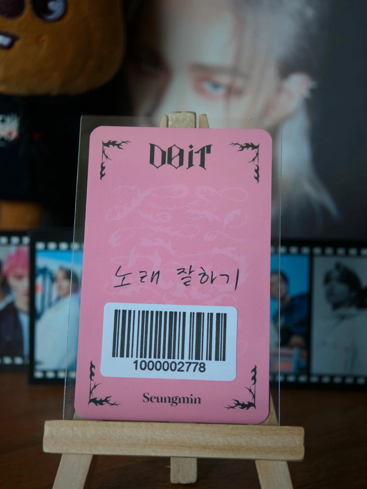 Stray Kids Seungmin DO IT Photocard (FANS SHOP Video-call Benefit) — reverse