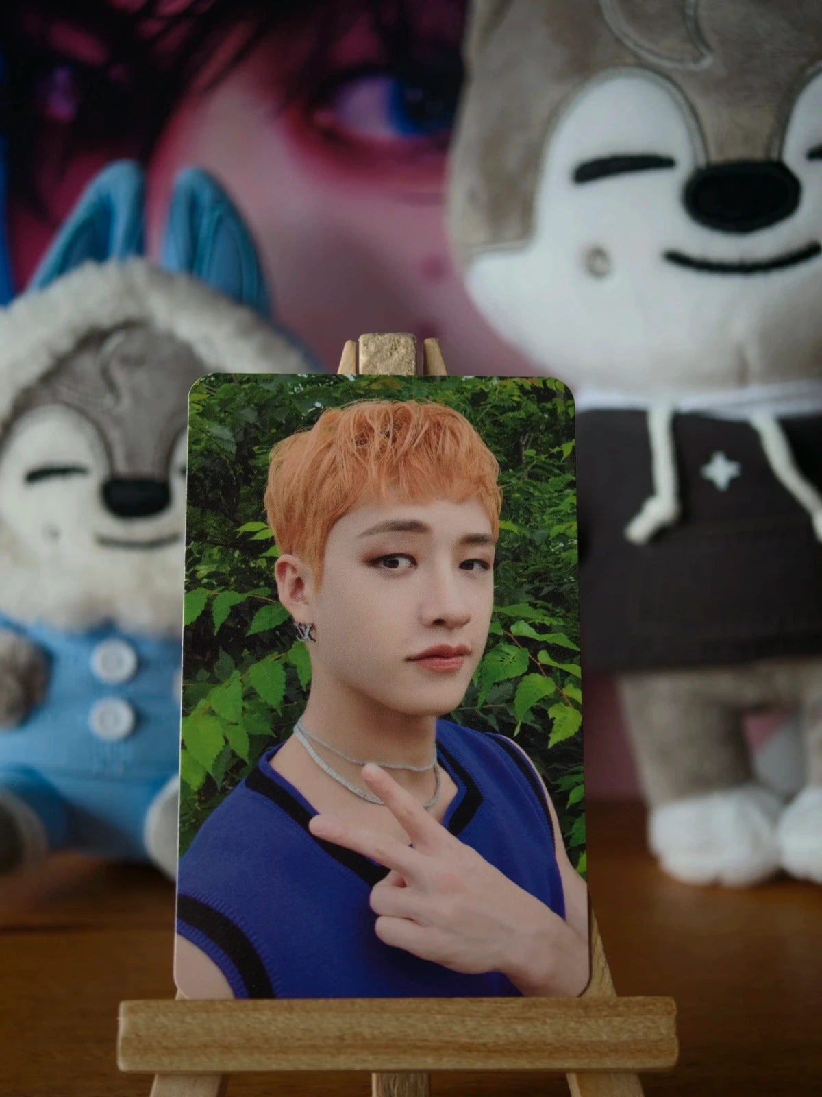 Stray Kids Bang Chan You Make Stray Kids STAY Photocard (STAY 2nd Generation - Side Glance) — front view