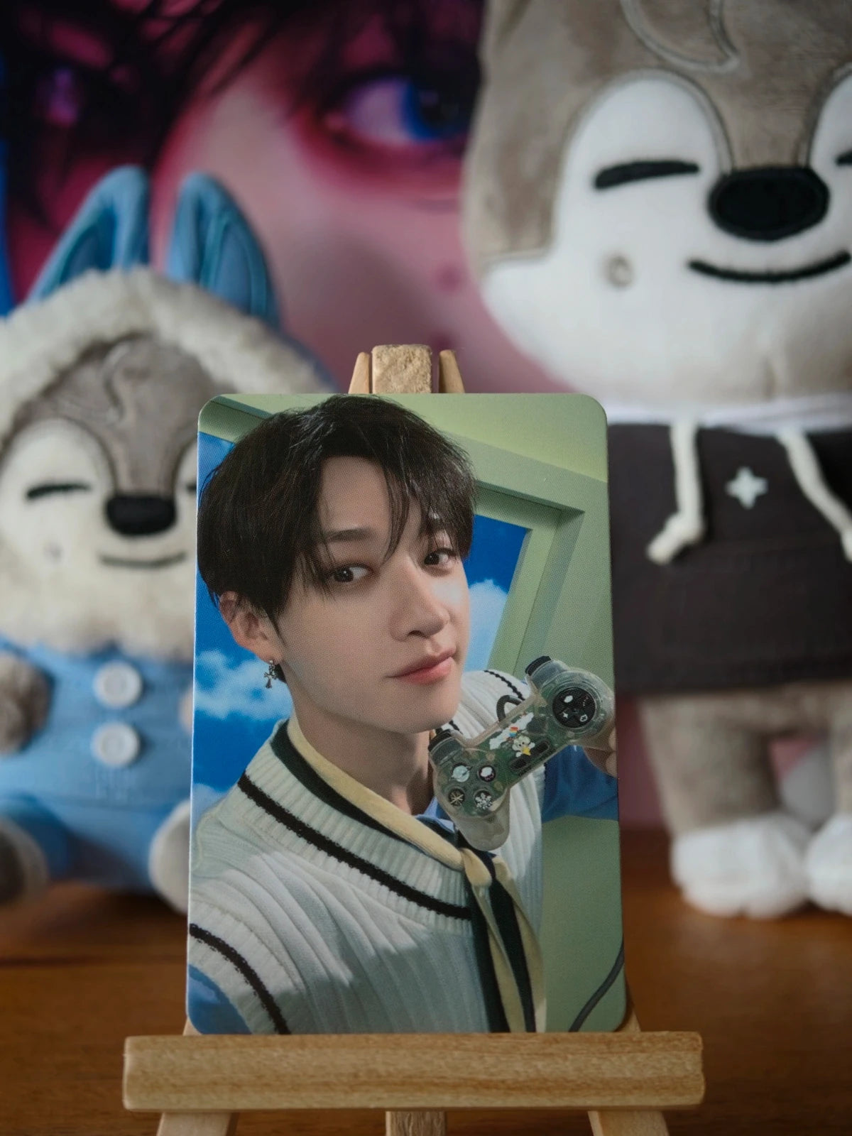 Stray Kids Bang Chan Over the Rain Photocard (Camera) — front view