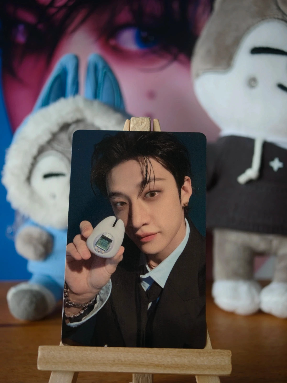 Stray Kids Bang Chan SKZOO x TAMAGOTCHI Photocard — front view