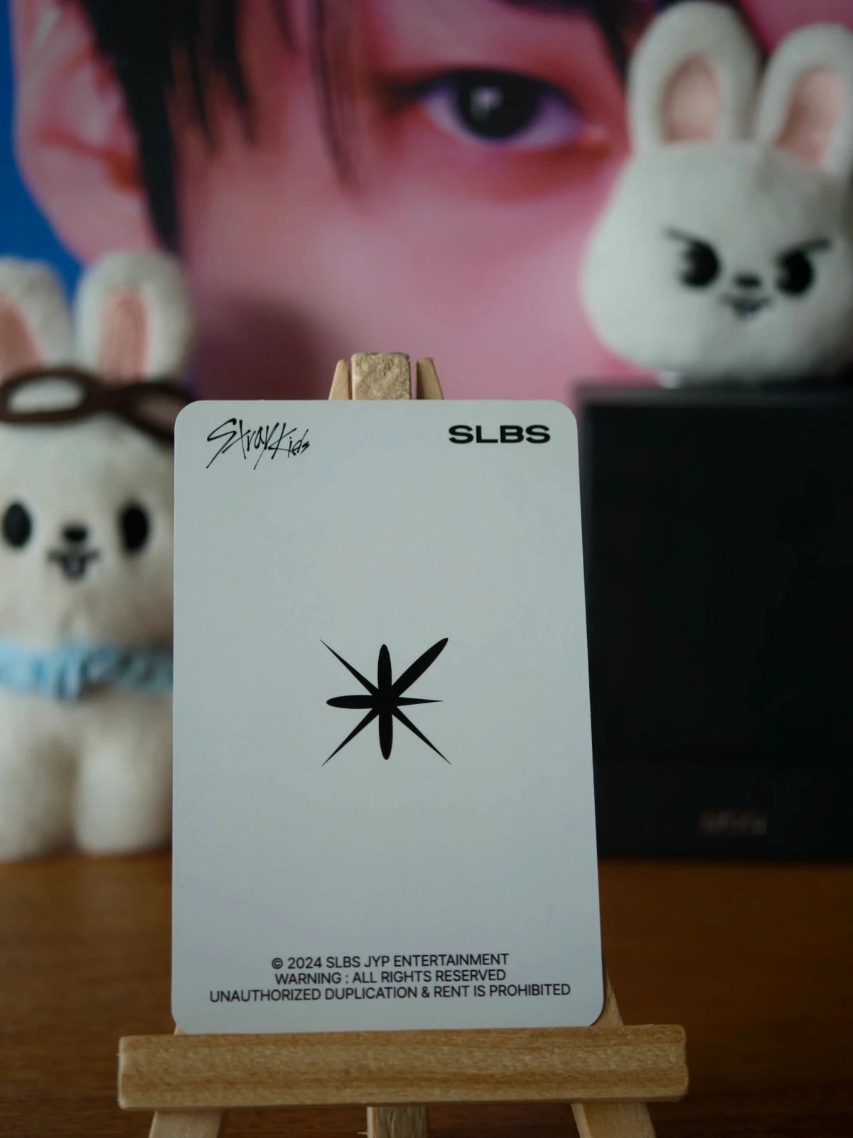 Stray Kids Lee Know SLBS Photocard (Light Compass Reverse) — SLBS logo reverse